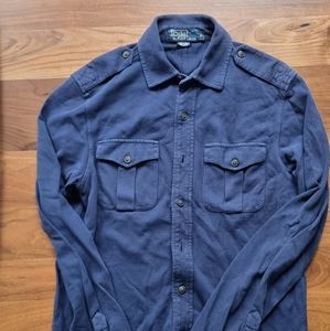 Long sleeve blue Polo by RL - size S, used